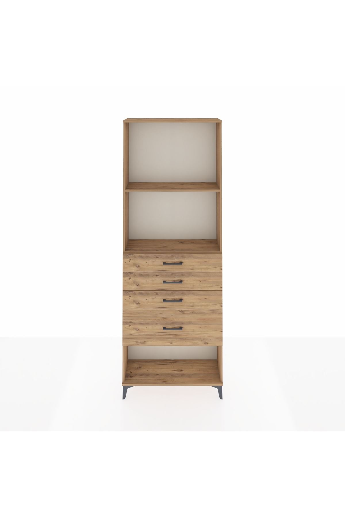 Arges Dolap 2 Raflı 4 Çekmeceli 88x30x243 - S33M052V9A