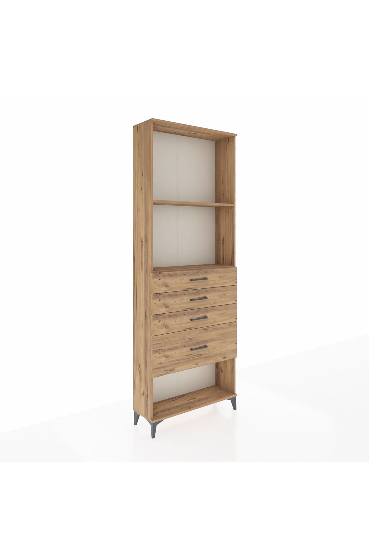 Arges Dolap 2 Raflı 4 Çekmeceli 88x30x243 - S33M052V9A