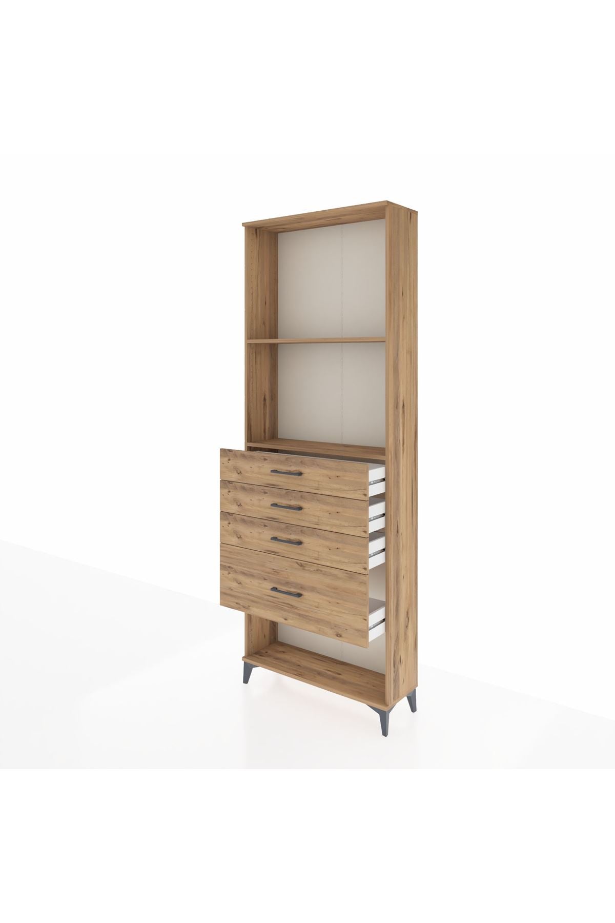 Arges Dolap 2 Raflı 4 Çekmeceli 88x30x243 - S33M052V9A