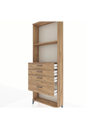 Arges Dolap 2 Raflı 4 Çekmeceli 88x30x243 - S33M052V9A