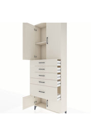 Arges Dolap 2 Raflı 5 Çekmeceli 4 Kapaklı 88x30x243 - S33M053V1A