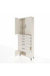 Arges Dolap 2 Raflı 5 Çekmeceli 4 Kapaklı 88x30x243 - S33M053V1A