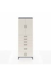 Arges Dolap 2 Raflı 5 Çekmeceli 4 Kapaklı 88x30x243 - S33M053V4A