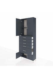 Arges Dolap 2 Raflı 5 Çekmeceli 4 Kapaklı 88x30x243 - S33M053V5A