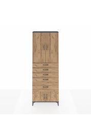 Arges Dolap 2 Raflı 5 Çekmeceli 4 Kapaklı 88x30x243 - S33M053V6A