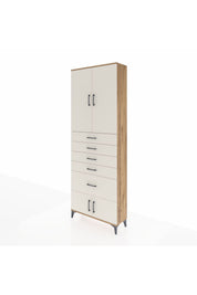 Arges Dolap 2 Raflı 5 Çekmeceli 4 Kapaklı 88x30x243 - S33M053V7A