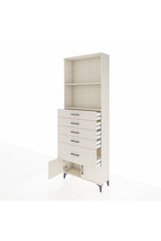 Arges Dolap 2 Raflı 5 Çekmeceli 2 Kapaklı 88x30x243 - S33M054V1A