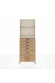 Arges Dolap 2 Raflı 5 Çekmeceli 2 Kapaklı 88x30x243 - S33M054V3A