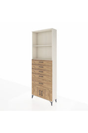 Arges Dolap 2 Raflı 5 Çekmeceli 2 Kapaklı 88x30x243 - S33M054V3A