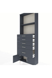 Arges Dolap 2 Raflı 5 Çekmeceli 2 Kapaklı 88x30x243 - S33M054V5A