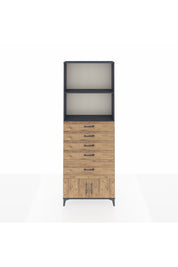 Arges Dolap 2 Raflı 5 Çekmeceli 2 Kapaklı 88x30x243 - S33M054V6A