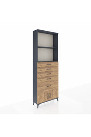 Arges Dolap 2 Raflı 5 Çekmeceli 2 Kapaklı 88x30x243 - S33M054V6A