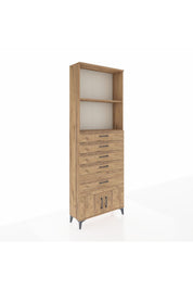 Arges Dolap 2 Raflı 5 Çekmeceli 2 Kapaklı 88x30x243 - S33M054V9A