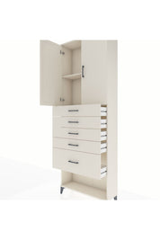 Arges Dolap 2 Raflı 5 Çekmeceli 2 Kapaklı 88x30x243 - S33M055V1A