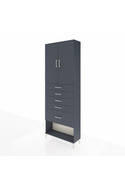 Arges Dolap 2 Raflı 5 Çekmeceli 2 Kapaklı 88x30x243 - S33M055V5A