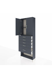 Arges Dolap 2 Raflı 5 Çekmeceli 2 Kapaklı 88x30x243 - S33M055V5A