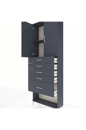 Arges Dolap 2 Raflı 5 Çekmeceli 2 Kapaklı 88x30x243 - S33M055V5A