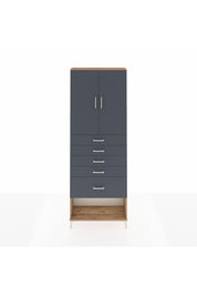 Arges Dolap 2 Raflı 5 Çekmeceli 2 Kapaklı 88x30x243 - S33M055V8A