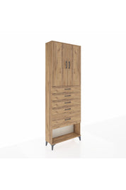 Arges Dolap 2 Raflı 5 Çekmeceli 2 Kapaklı 88x30x243 - S33M055V9A