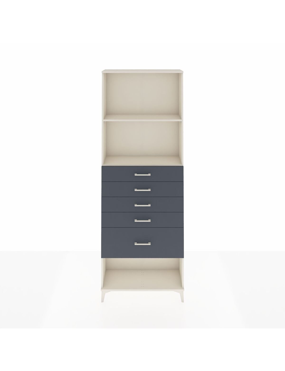 Arges Dolap 2 Raflı 5 Çekmeceli 88x30x243 - S33M056V2A