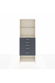 Arges Dolap 2 Raflı 5 Çekmeceli 88x30x243 - S33M056V2A