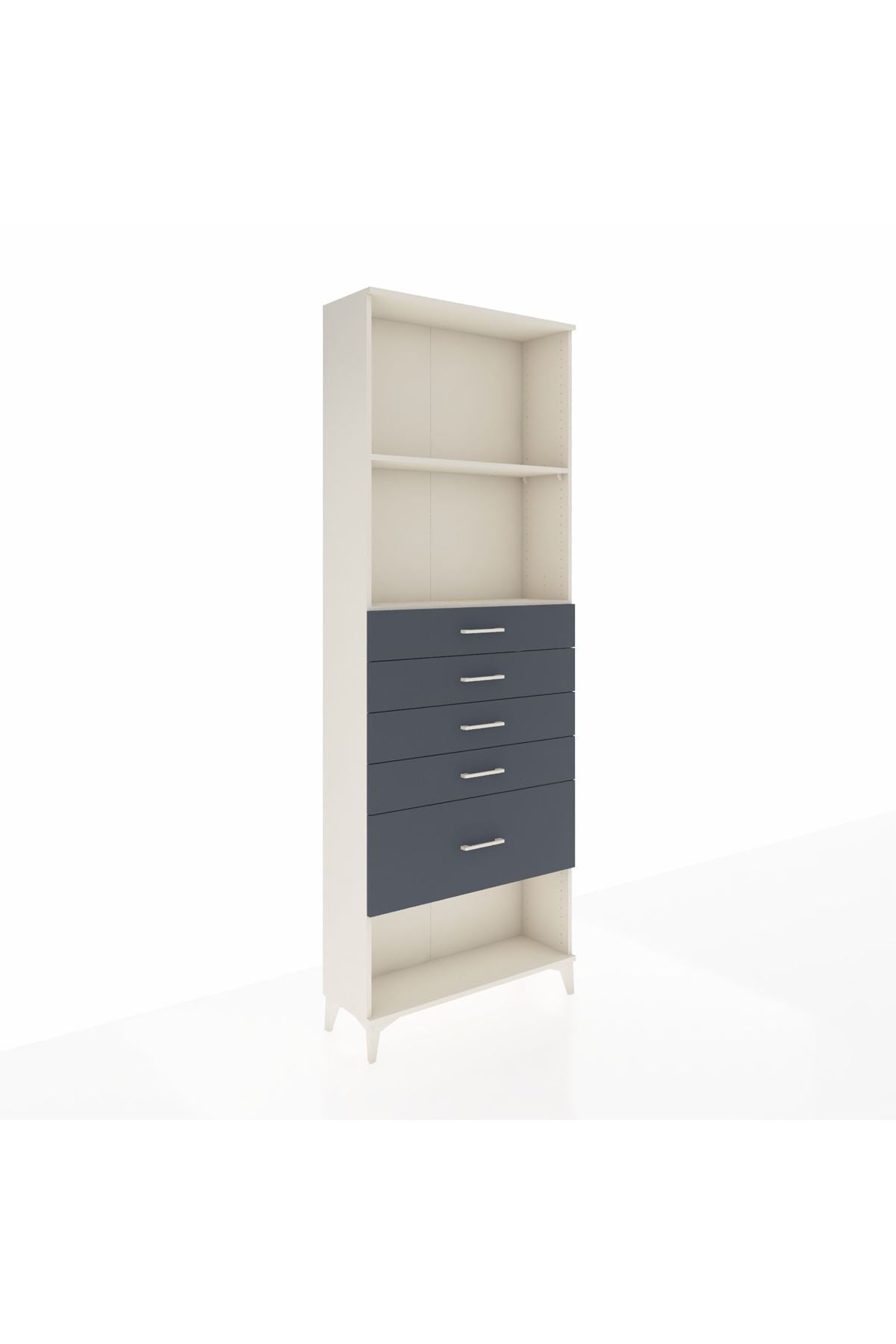 Arges Dolap 2 Raflı 5 Çekmeceli 88x30x243 - S33M056V2A