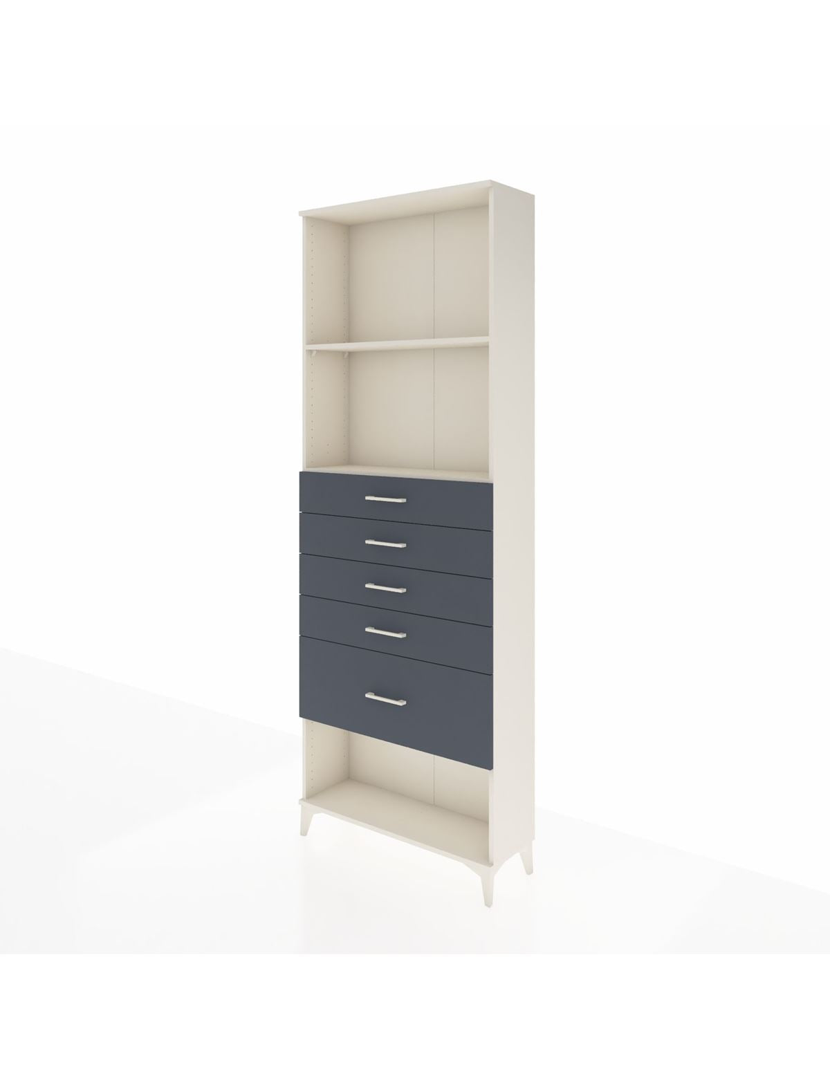 Arges Dolap 2 Raflı 5 Çekmeceli 88x30x243 - S33M056V2A