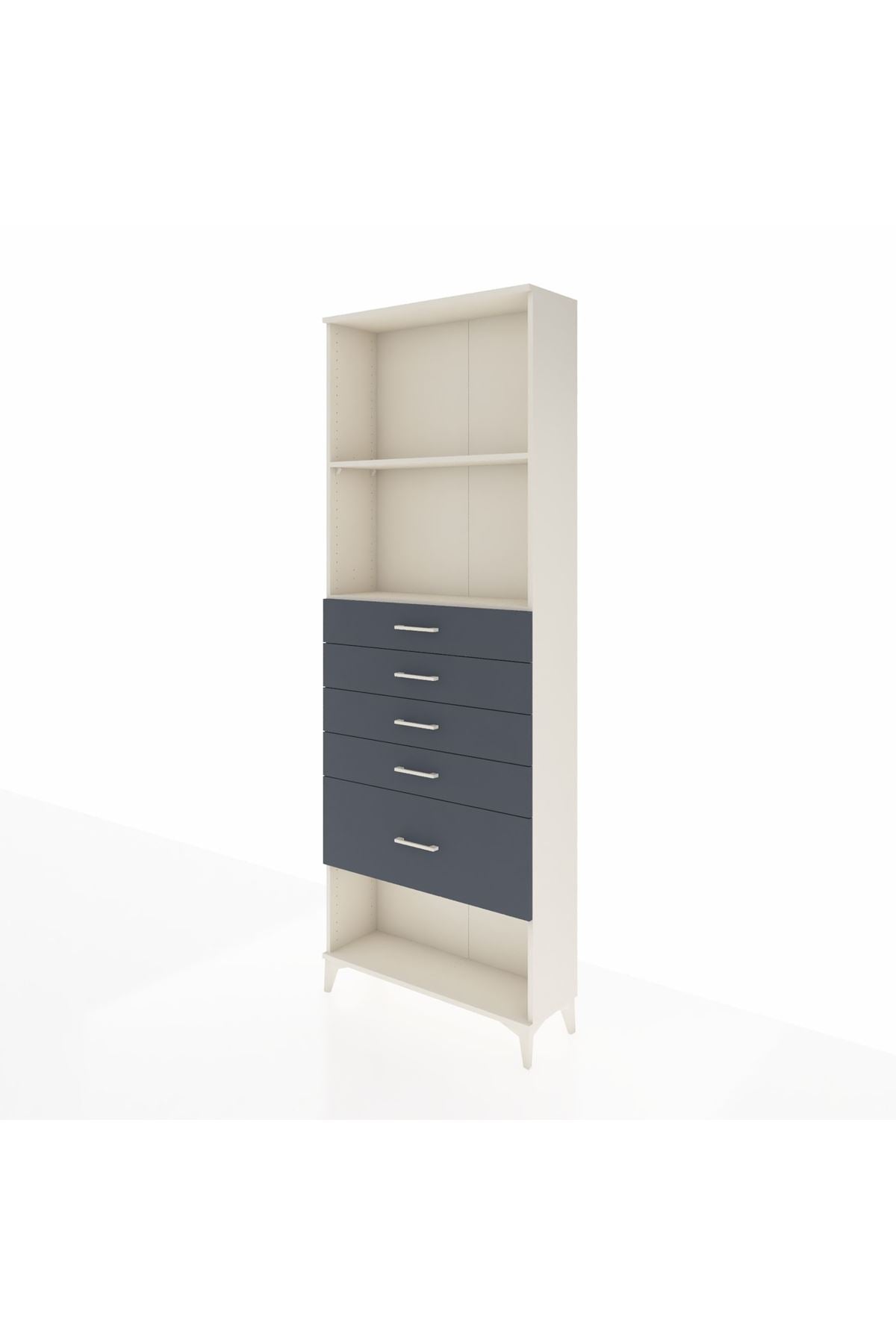 Arges Dolap 2 Raflı 5 Çekmeceli 88x30x243 - S33M056V2A