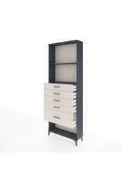Arges Dolap 2 Raflı 5 Çekmeceli 88x30x243 - S33M056V4A