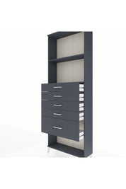 Arges Dolap 2 Raflı 5 Çekmeceli 88x30x243 - S33M056V5A