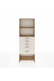 Arges Dolap 2 Raflı 5 Çekmeceli 88x30x243 - S33M056V7A