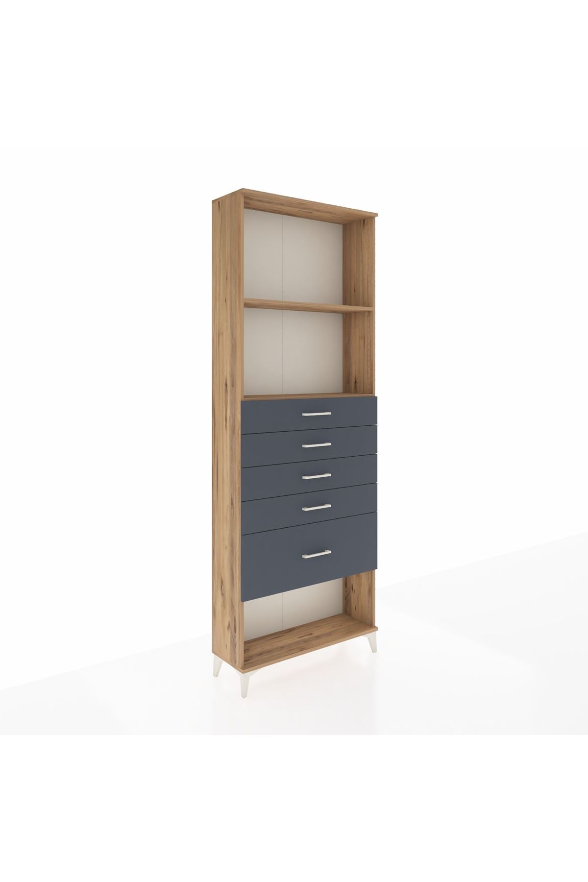 Arges Dolap 2 Raflı 5 Çekmeceli 88x30x243 - S33M056V8A