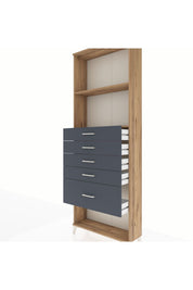 Arges Dolap 2 Raflı 5 Çekmeceli 88x30x243 - S33M056V8A