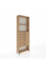 Arges Dolap 2 Raflı 5 Çekmeceli 88x30x243 - S33M056V9A