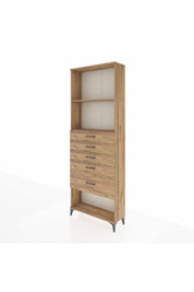 Arges Dolap 2 Raflı 5 Çekmeceli 88x30x243 - S33M056V9A