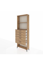 Arges Dolap 2 Raflı 5 Çekmeceli 88x30x243 - S33M056V9A