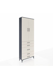 Arges Dolap 4 Raflı 5 Çekmeceli 2 Kapaklı 88x30x243 - S33M057V4A