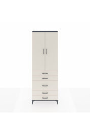 Arges Dolap 4 Raflı 5 Çekmeceli 2 Kapaklı 88x30x243 - S33M057V4A