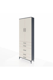 Arges Dolap 4 Raflı 5 Çekmeceli 2 Kapaklı 88x30x243 - S33M057V4A