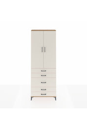 Arges Dolap 4 Raflı 5 Çekmeceli 2 Kapaklı 88x30x243 - S33M057V7A