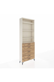Arges Dolap 4 Raflı 5 Çekmeceli 88x30x243 - S33M058V3A