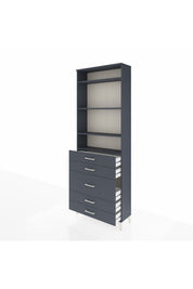 Arges Dolap 4 Raflı 5 Çekmeceli 88x30x243 - S33M058V5A