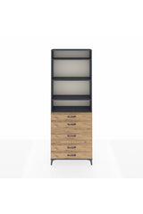 Arges Dolap 4 Raflı 5 Çekmeceli 88x30x243