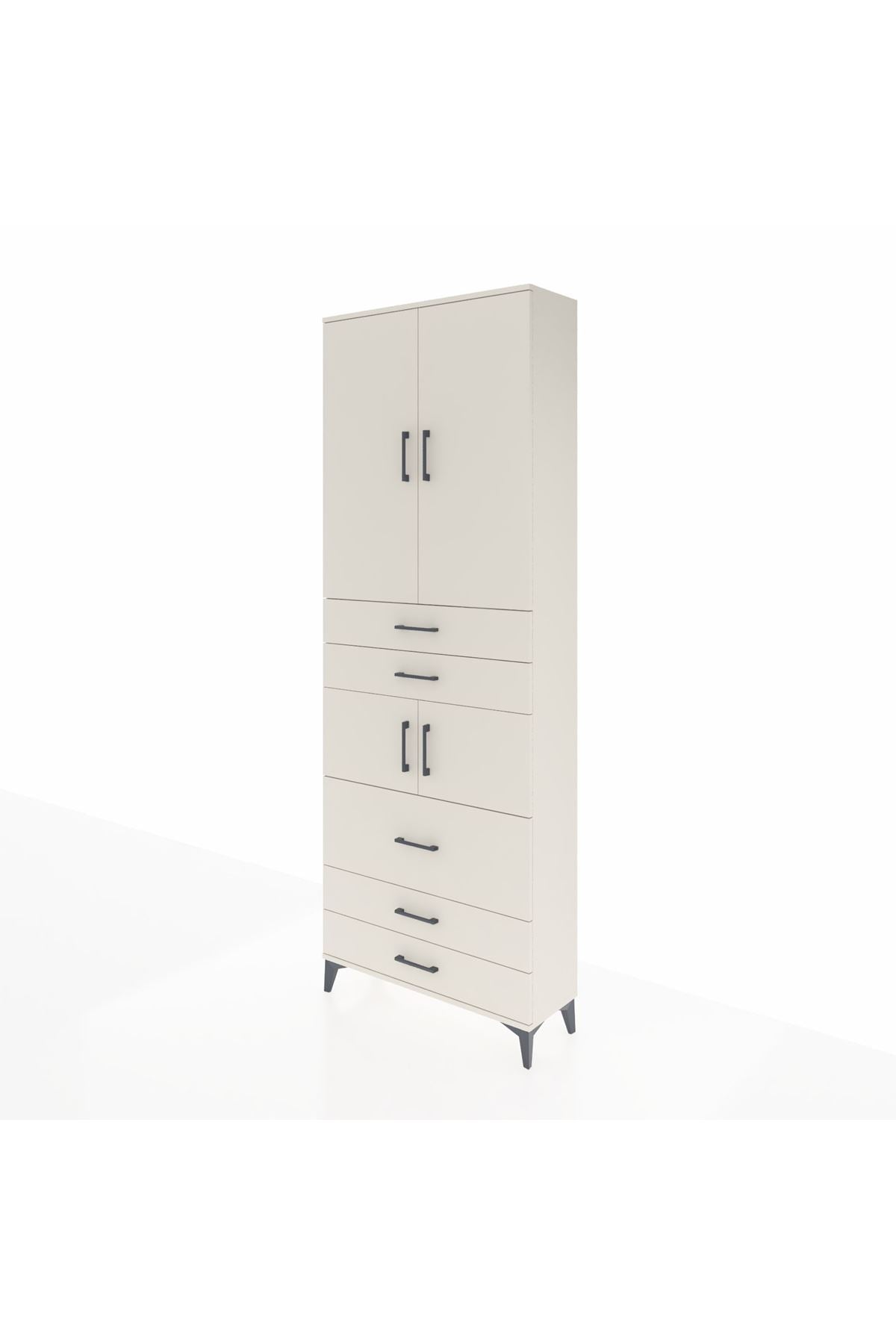 Arges Dolap 4 Raflı 5 Çekmeceli 4 Kapaklı 88x30x243 - S33M059V1A