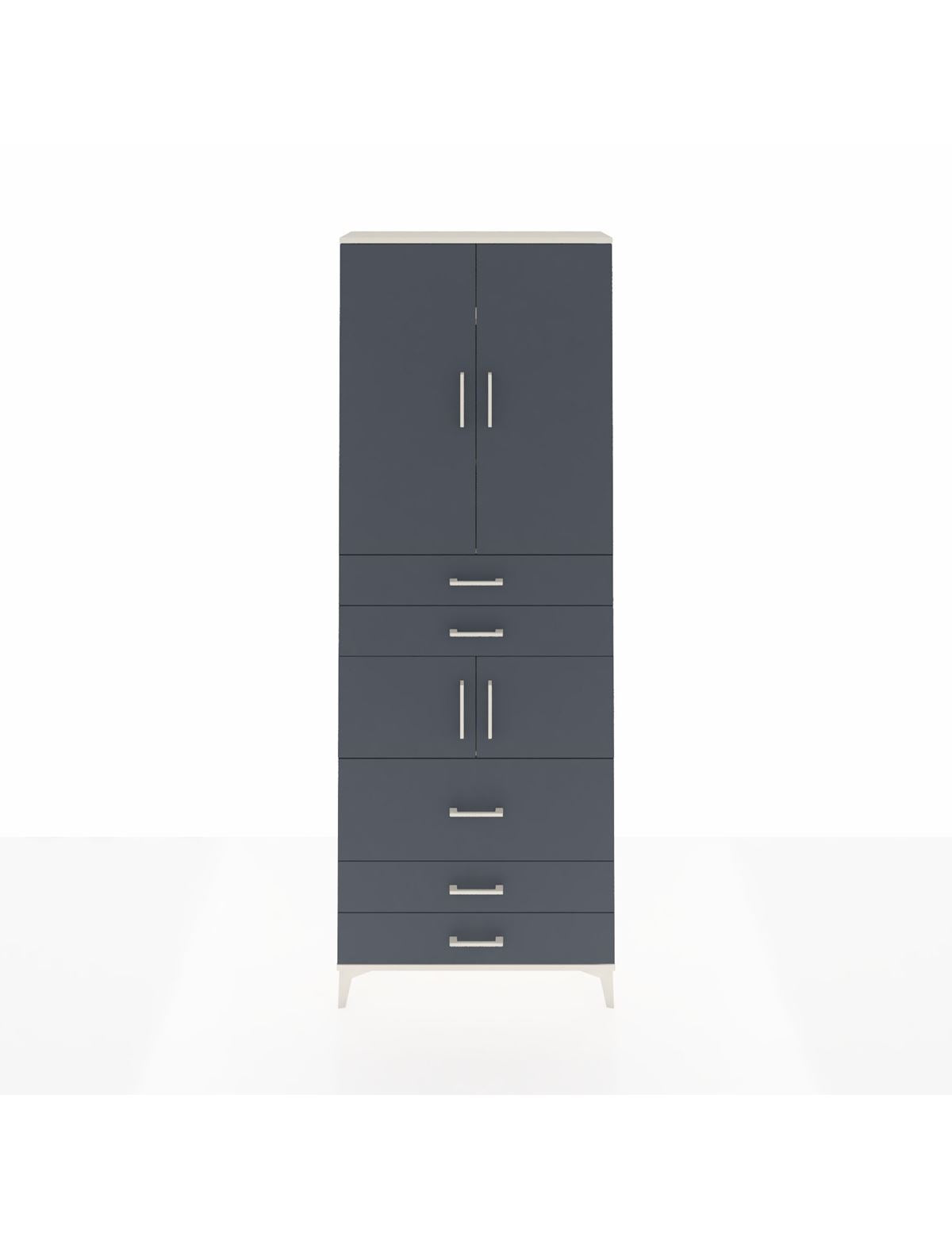 Arges Dolap 4 Raflı 5 Çekmeceli 4 Kapaklı 88x30x243 - S33M059V2A