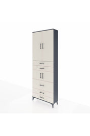 Arges Dolap 4 Raflı 5 Çekmeceli 4 Kapaklı 88x30x243 - S33M059V4A