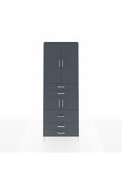 Arges Dolap 4 Raflı 5 Çekmeceli 4 Kapaklı 88x30x243 - S33M059V5A