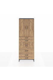 Arges Dolap 4 Raflı 5 Çekmeceli 4 Kapaklı 88x30x243 - S33M059V6A