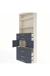 Arges Dolap 4 Raflı 5 Çekmeceli 2 Kapaklı 88x30x243 - S33M060V2A