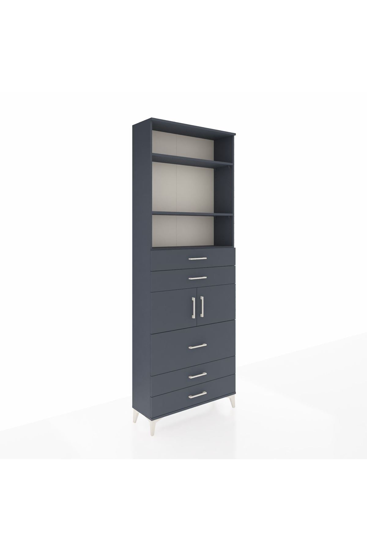 Arges Dolap 4 Raflı 5 Çekmeceli 2 Kapaklı 88x30x243 - S33M060V5A